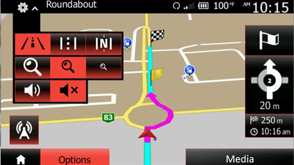 Renault Media Nav Evolution - Ecran de navigation