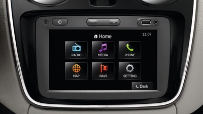 Renault Media Nav - écran d'accueil