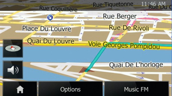 Renault Media Nav - écran de navigation