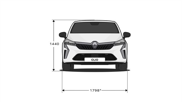 dimensions - modularité - Renault Clio E-Tech full hybrid