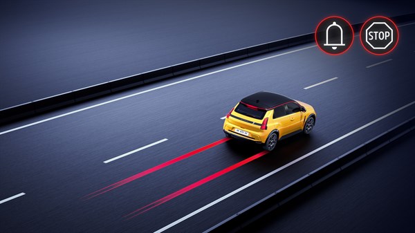 assistant d’arrêt d’urgence​ - Renault 5 E-Tech électrique
