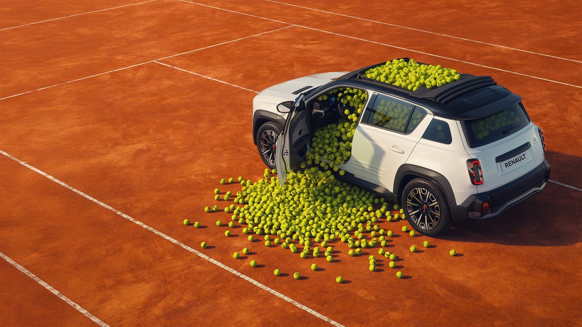 Renault 4 E-Tech électrique Roland-Garros edition
