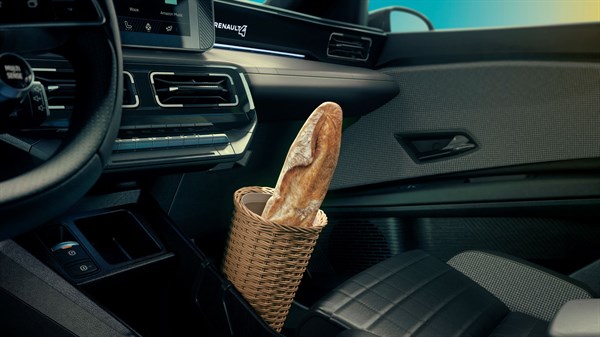 porte-baguette en osier - Renault 4 E-Tech électrique