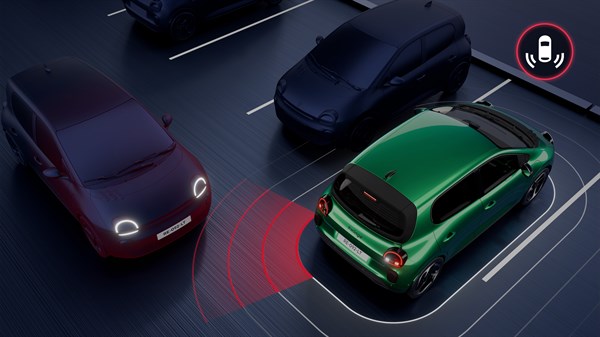 avertisseur de sortie de stationnement en marche arrière - Renault Twingo E-Tech électrique