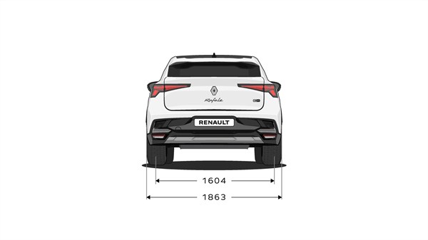 Renault Rafale full hybrid E-tech - dimensions